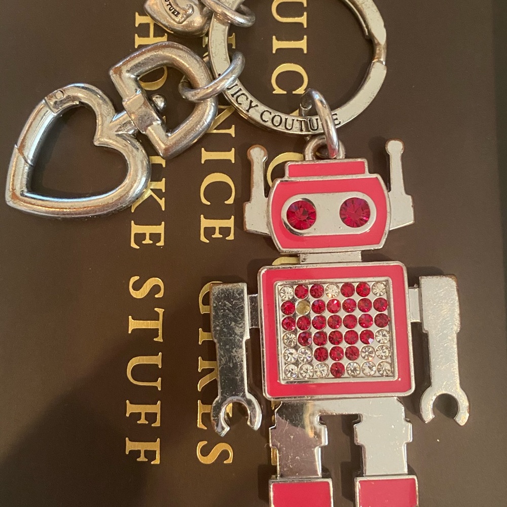 Juicy couture robot keychain
